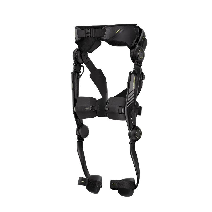 Hypershell Halo exoskeleton with motors at the hips and knees