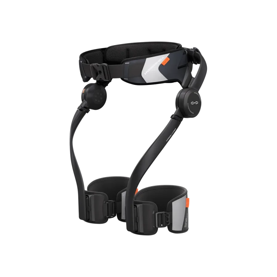 Hypershell X Carbon hip exoskeleton with a carbon fiber frame